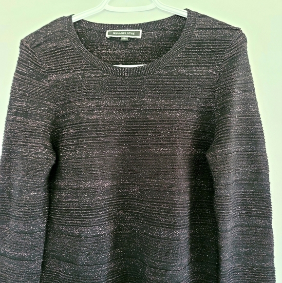 Melanie Lyne Pull-Over Knitted Shimmer Sweater Size M - Picture 3 of 8